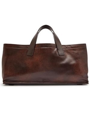 STAUD Port Leather Tote - Brown