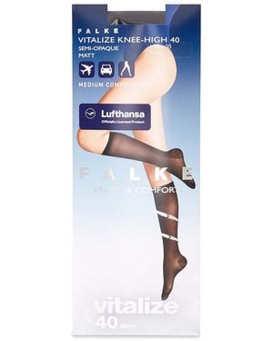 FALKE Vitalize 40 Denier Knee-high Socks - Blue