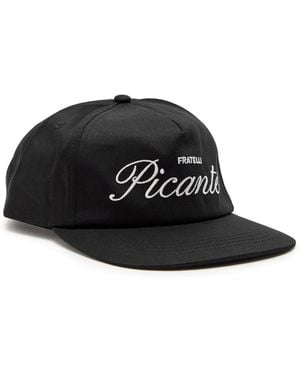 Picante Fratelli Logo-Embroidered Cotton Cap - Black