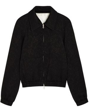 Dries Van Noten Rankles Reversible Floral-Jacquard Woven Jacket - Black