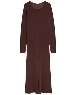 Lemaire Fine-Knit Midi Dress - Brown
