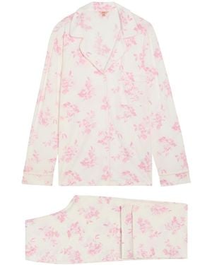Eberjey Gisele Floral-Print Jersey Pyjama Set - Pink