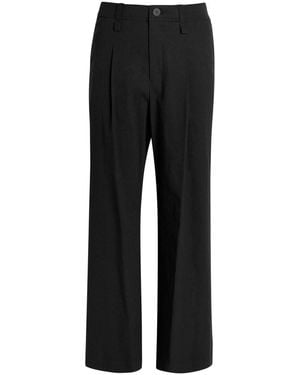 Issey Miyake Pleated Woven Pants - Black