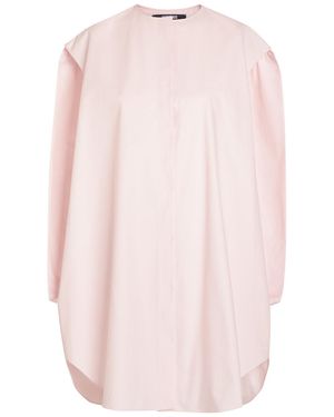 Jacquemus La Robe Berlingot Cotton-Poplin Mini Shirt Dress - Pink