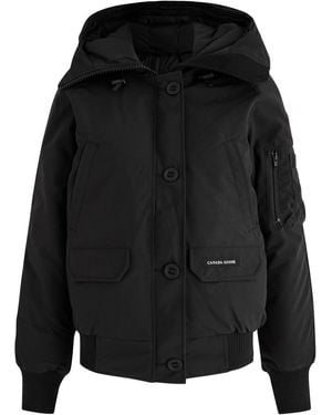 Canada Goose Chilliwack Hooded Shell Bomber Jacket - Black