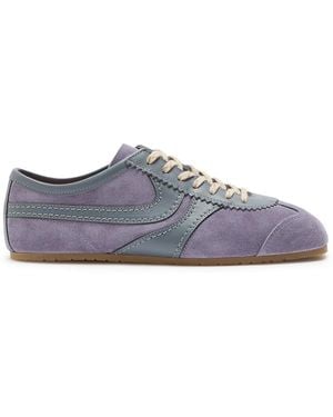 Dries Van Noten Dustin Panelled Suede Trainers - Grey