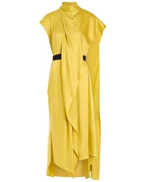 ROKSANDA Lysar Asymmetric Draped Silk Gown - Yellow