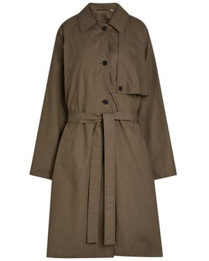 Calvin Klein Zeland Belted Cotton Trench Coat - Natural