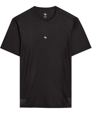 Represent 247 Hybrid Printed Stretch-Jersey T-Shirt - Black