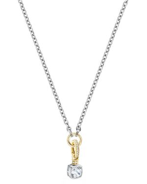 V By Laura Vann Laura Vann Crystal-Embellished Rhodium-Plated Necklace - Metallic