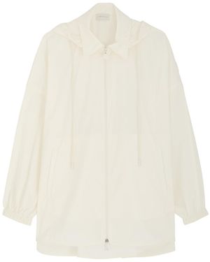 Moncler Hooded Shell Shirt - White