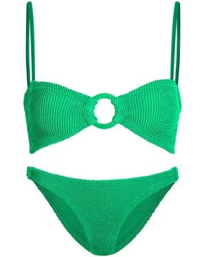 Hunza G Misty Crinkle Bikini - Green