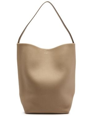 The Row Park Large Leather Tote - Natural