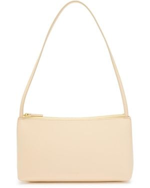 Mansur Gavriel Gaia Smoothed Leather Shoulder Bag - Natural