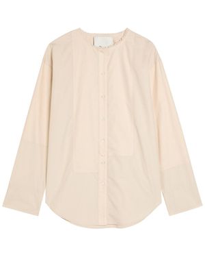 3.1 Phillip Lim Panelled Cotton-Poplin Shirt - Natural