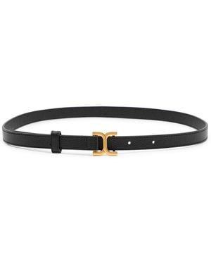 Chloé Marcie Grained-Leather Belt - Black