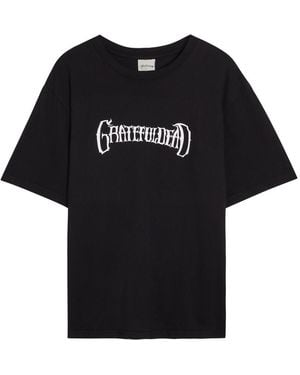 Malbon Grateful Dead Printed Cotton T-Shirt - Black