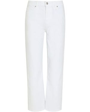 PAIGE Mason Straight-Leg Stretch-Denim Jeans - White