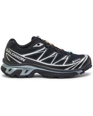 Salomon Xt-6 Paneled Mesh Sneakers - Black