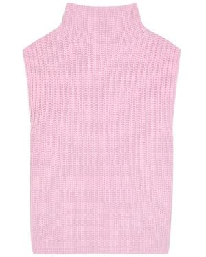 Lisa Yang Joceyline High-Neck Cashmere Vest - Pink