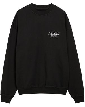 Kidwest Logo-Print Cotton Sweatshirt - Black
