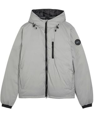 Canada Goose Lodge Hooded Ripstop Shell Jacket - Grey