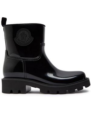 Moncler Kickstream Logo-Appliquéd Rain Boots - Black