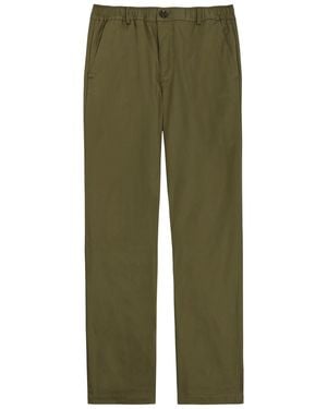 Oliver Spencer Ashdown Straight-Leg Cotton Trousers - Green