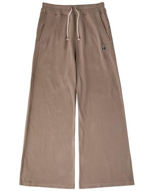 Rick Owens X Moncler Belas Wide-Leg Cotton Joggers - Brown