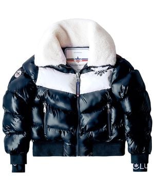 Malibu Ski Club Apres Slick Bomber Jacket - Blue