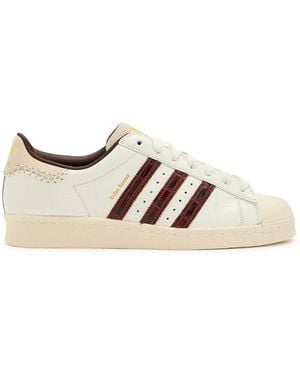 Wales Bonner Adidas X Superstar Leather Trainers - Natural