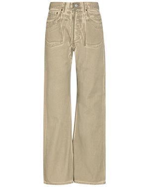 Acne Studios Two-Toned Wide-Leg Jeans - Natural
