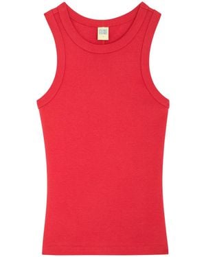 Flore Flore Hannah Cotton Tank - Red