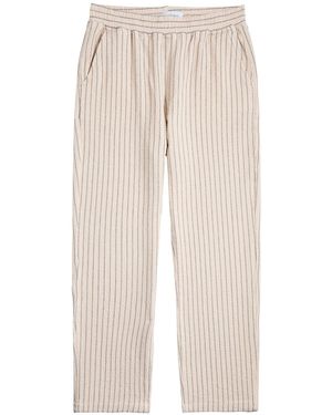Les Deux Houston Structured Cotton-Blend Trousers - Natural