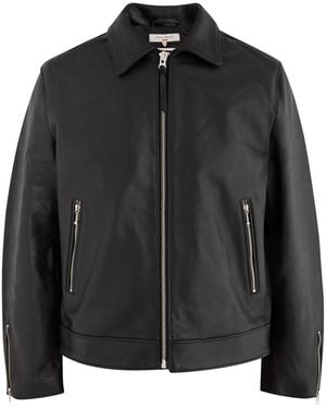 Nudie Jeans Eddy Rider Leather Jacket - Black