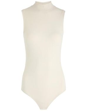 Spanx Suit Yourself Ribbed Stretch-Jersey Bodysuit - White