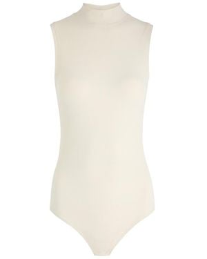 Spanx Suit Yourself Ribbed Stretch-Jersey Bodysuit - White