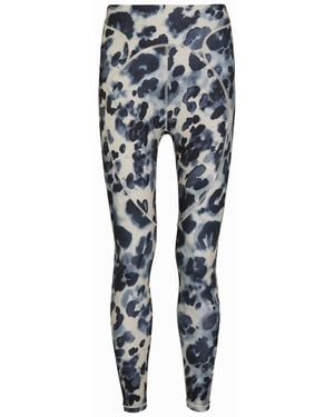 Stella McCartney Adidas X 7/8 Printed Stretch-Jersey Leggings - Blue