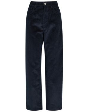 Rohe Bruun Wide-Leg Corduroy Pants - Blue