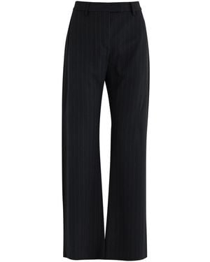 Acne Studios Pinstriped Straight-Leg Twill Trousers - Blue