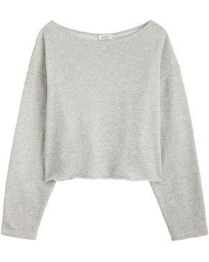 American Vintage Kodytown Cotton Sweatshirt - Grey