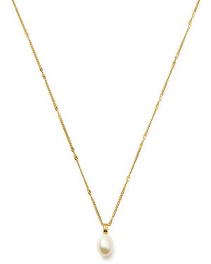 Missoma Baroque Pearl 18Kt Vermeil Chain Necklace - Metallic