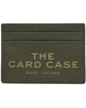 Marc Jacobs The Card Case Grained Leather Card Holder - Green