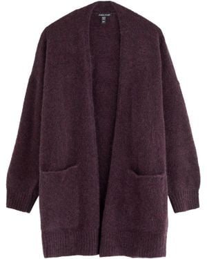 Eileen Fisher Mohair-Blend Cardigan - Purple