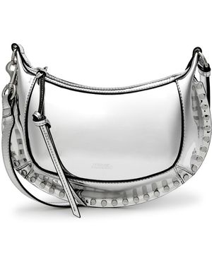 Isabel Marant Oskan Moon Metallic Leather Shoulder Bag