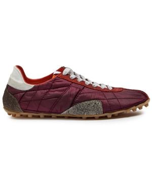 Maison Margiela Sprinters Distressed Nylon Sneakers - Purple