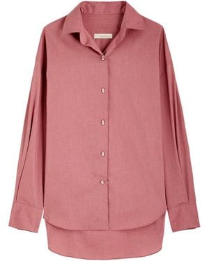Faithfull the Brand En Vau Cotton Shirt - Pink