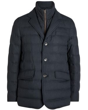 Herno Padded Woven Coat - Black
