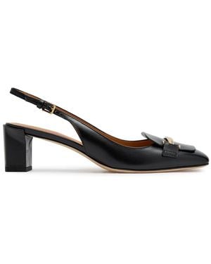 Tod's Leather Slingback Pumps - Black