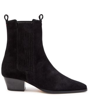 Aeyde Agata 35 Suede Ankle Boots - Black